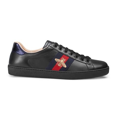 gucci new ace black|gucci new ace sneaker men.